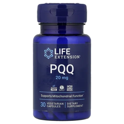 Life Extension, пирролохинолинхинон, 20 мг, 30 вегетарианских капсул