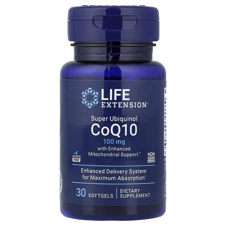 Life Extension, Суперубихинол коэнзим Q10 с улучшенной поддержкой митохондрий, 30 мягких таблеток
