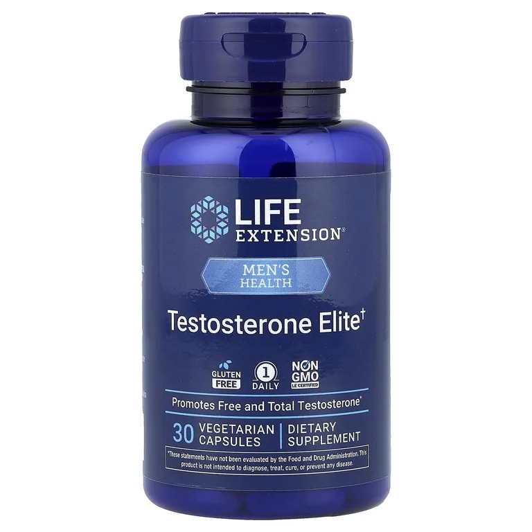 Life Extension, Testosterone Elite, 30 вегетарианских капсул