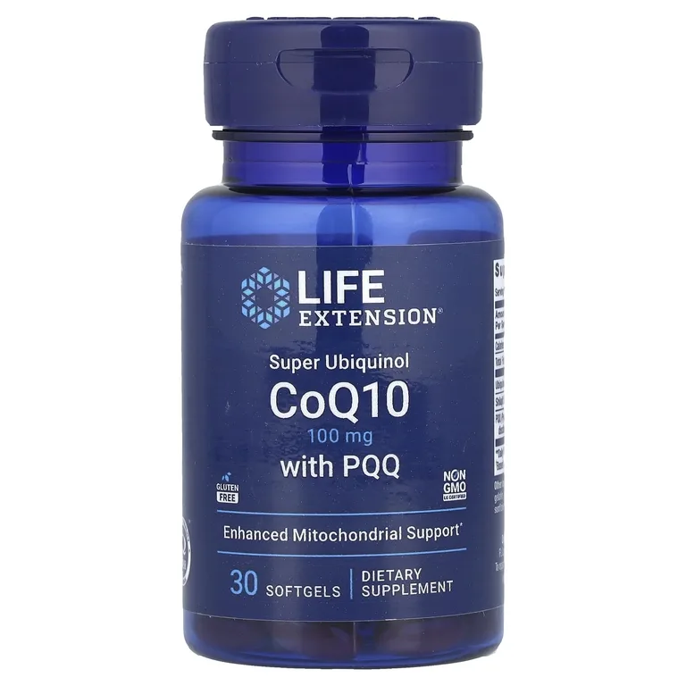 Life Extension, убихинол с пирролохинолинхиноном, 100 мг, 30 капсул