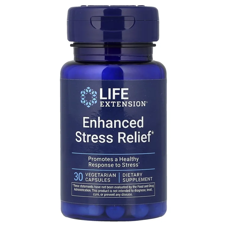 Life Extension, улучшенная добавка для снятия стресса, 30 вегетарианских капсул