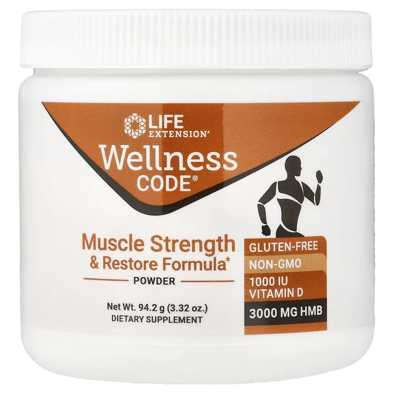 Life Extension, Wellness Code, формула для укрепления и восстановления мышц, 94,2 г (3,32 унции)