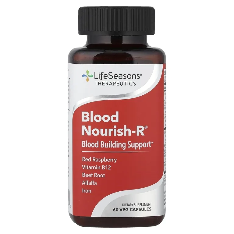 LifeSeasons, Blood Nourish-R® поддержка кровеобразования, 60 растительных капсул