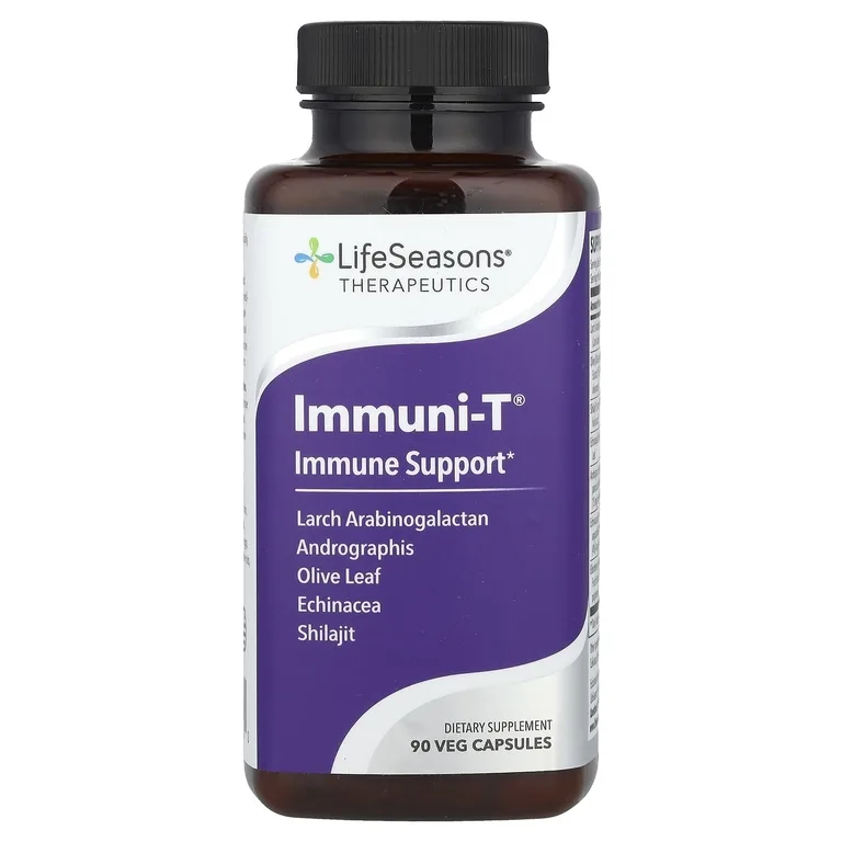 LifeSeasons, Immuni-T®, добавка для укрепления иммунитета, 90 растительных капсул
