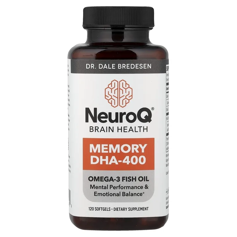 LifeSeasons, NeuroQ® Здоровье мозга, память ДГК-400, 120 мягких капсул