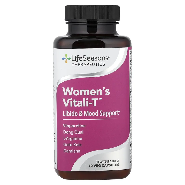 LifeSeasons, Women's Vitali-T, либидо и поддержка настроения, 70 растительных капсул