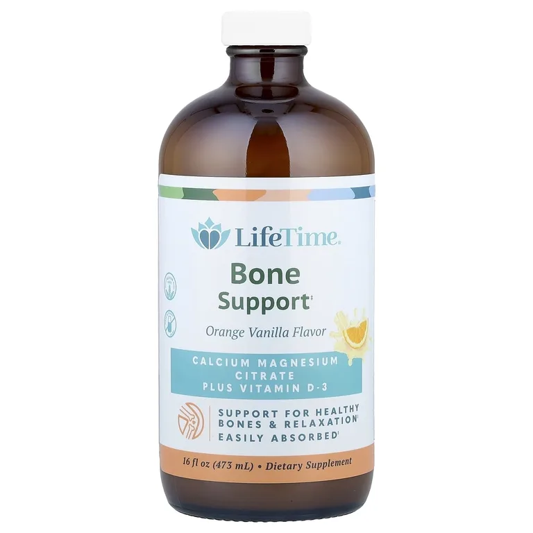LifeTime Vitamins, добавка для поддержки здоровья костей, со вкусом апельсина и ванили, 473 мл (16 жидк. унций)