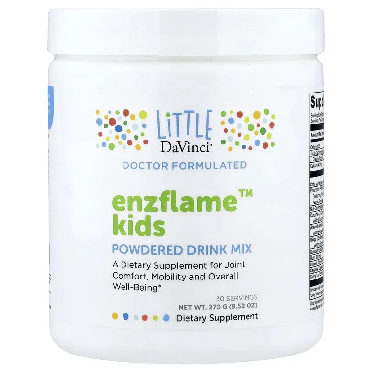 Little DaVinci, Enzflame Kids, порошковая смесь для приготовления напитков, 270 г (9,52 унции)