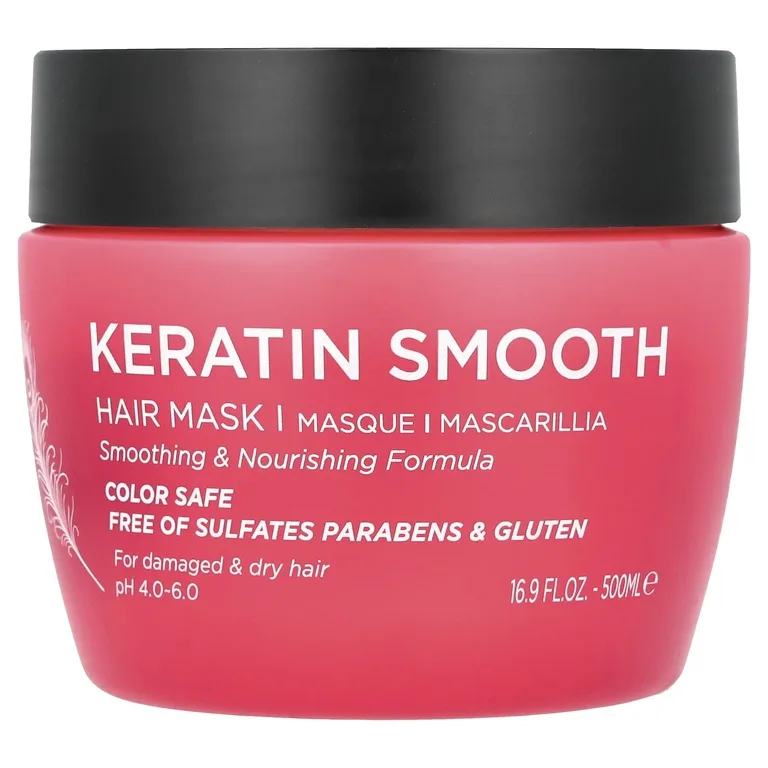 Luseta Beauty, Keratin Smooth, маска для волос, 500 мл (16,9 жидк. унц.)