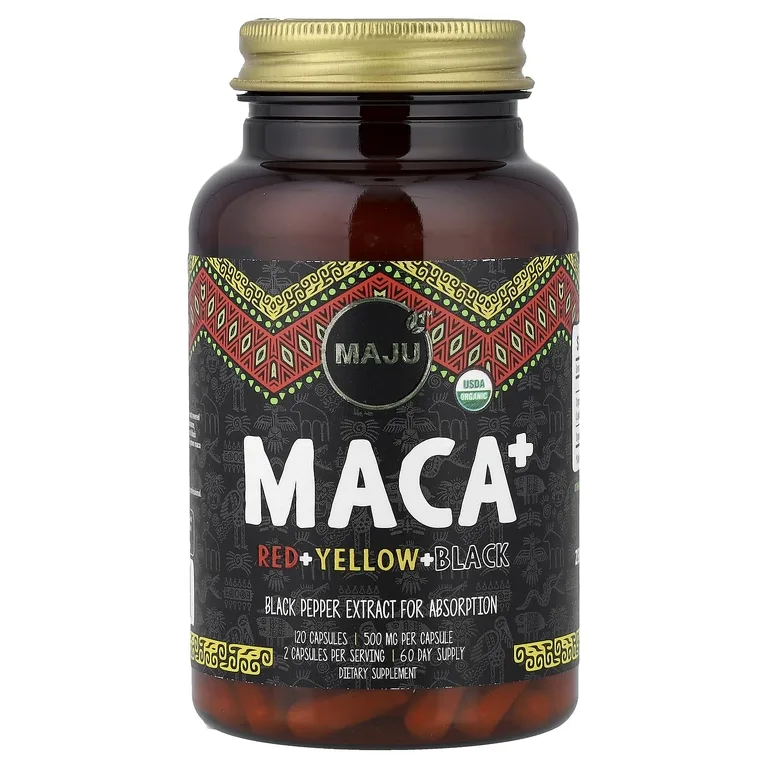 Maju Superfoods, Мака+, 120 капсул