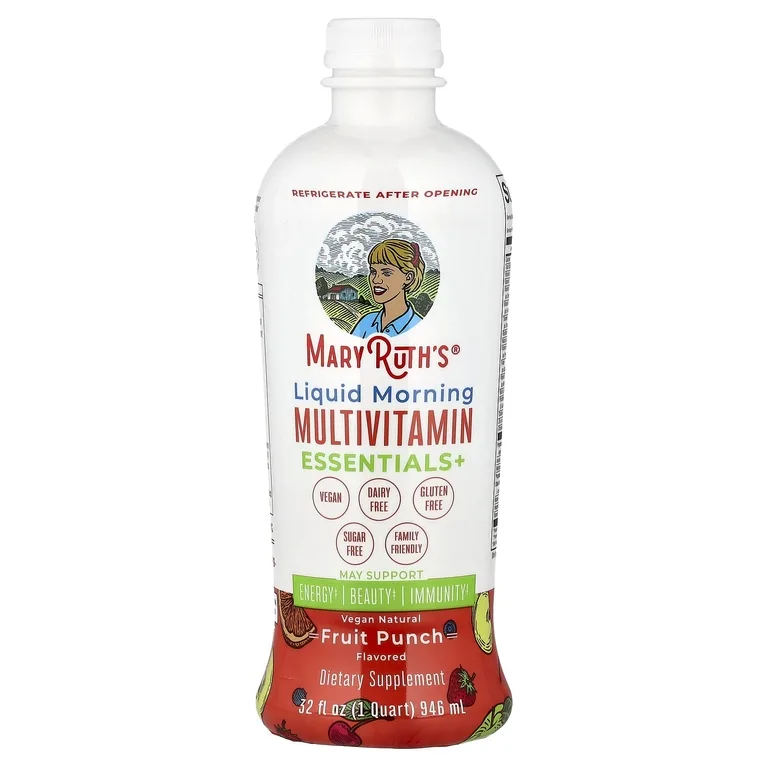 MaryRuth's, Liquid Morning Multivitamin Essentials+, фруктовый пунш, 946 мл (32 жидк. унции)