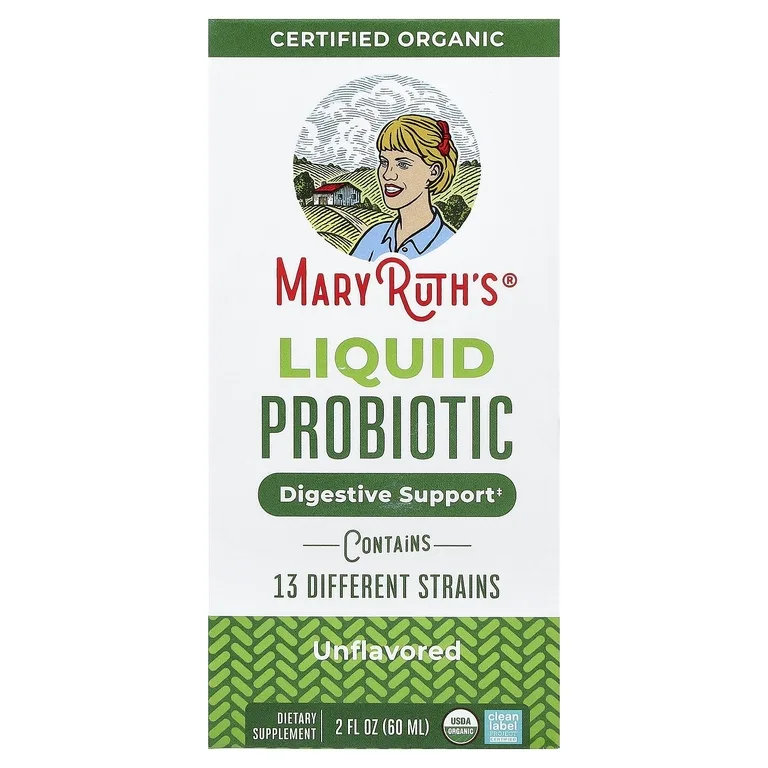 MaryRuth's, Органический жидкий пробиотик без вкусовых добавок, 60 мл