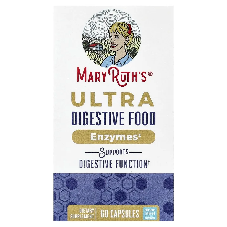 MaryRuth's, Ultra пищеварительные пищевые ферменты, 60 капсул