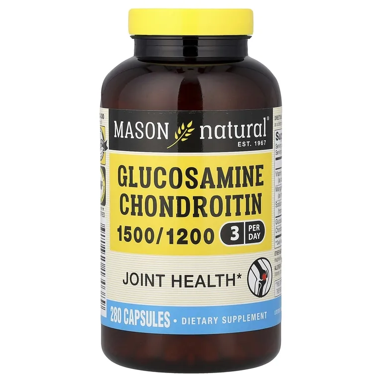 Mason Natural, Глюкозамин хондроитин, 280 капсул