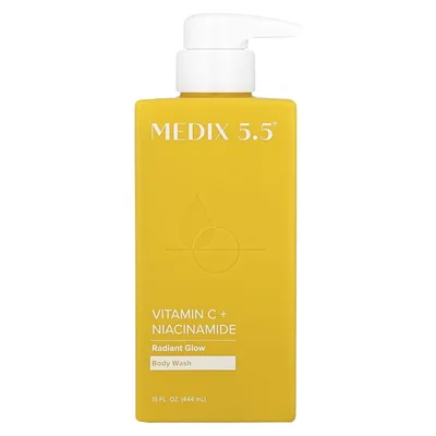 Medix 5.5, гель для душа, сияние, витамин C и никотинамид, 444 мл