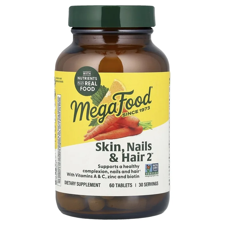 MegaFood, Для кожи, ногтей и волос, 2™ 60 таблеток