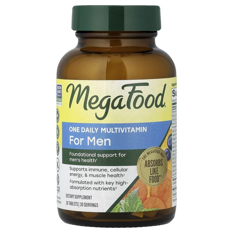 MegaFood, ежедневные витамины для мужчин, 30 таблеток
