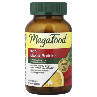 MegaFood, комплекс для повышения уровня железа, 90 таблеток