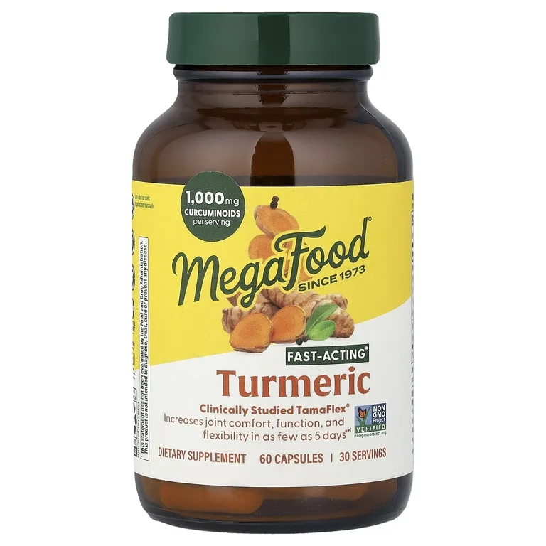 MegaFood, куркума, 60 капсул