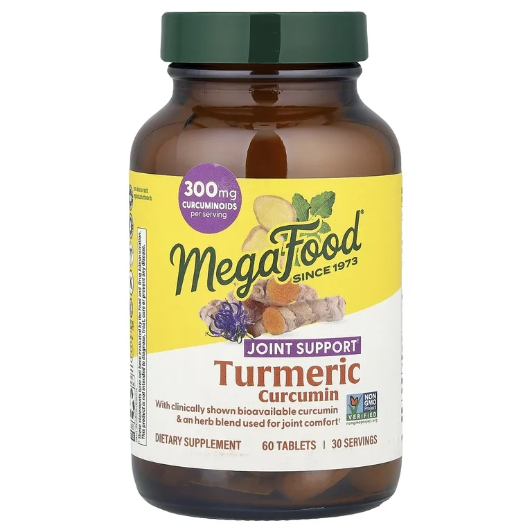 MegaFood, Куркумин, поддержка суставов, 60 таблеток