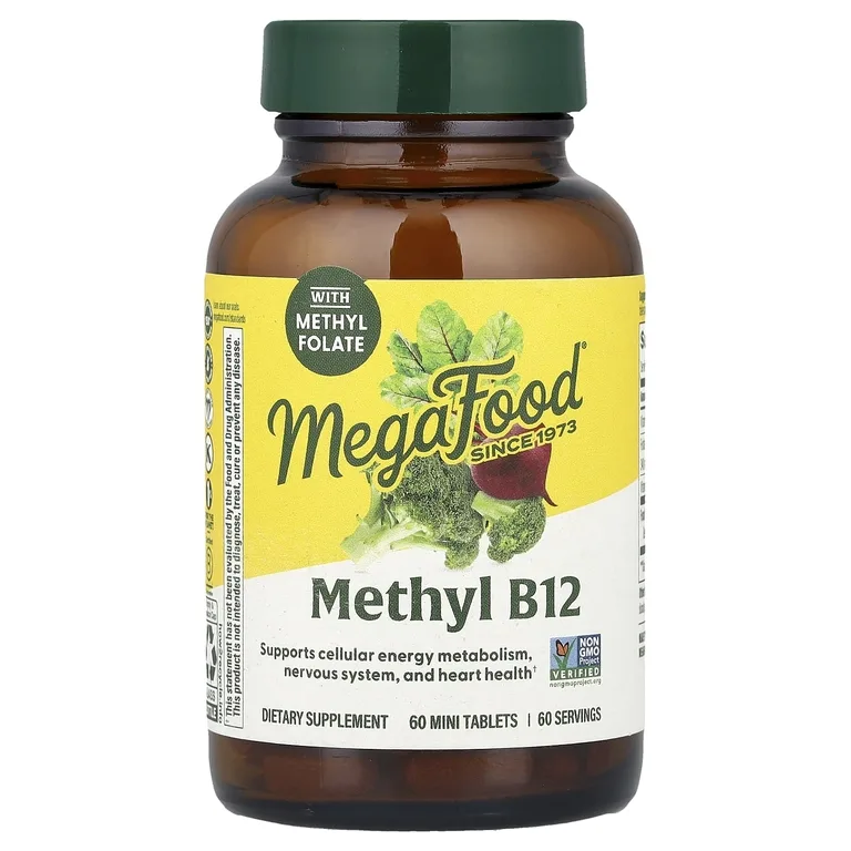 MegaFood, Метил B12, 60 мини таблеток