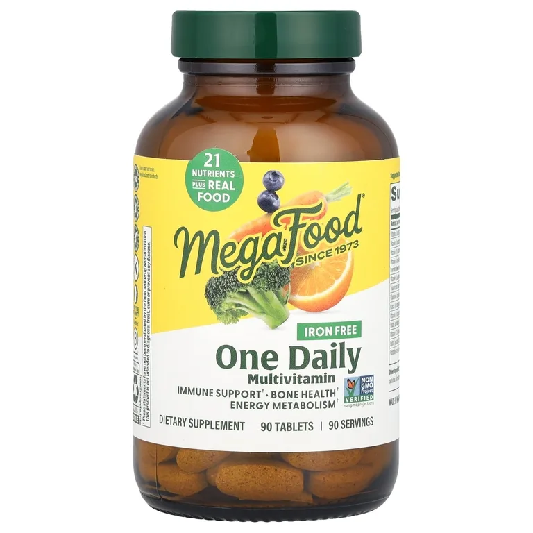 MegaFood, мультивитаминный комплекс, без железа, 90 таблеток