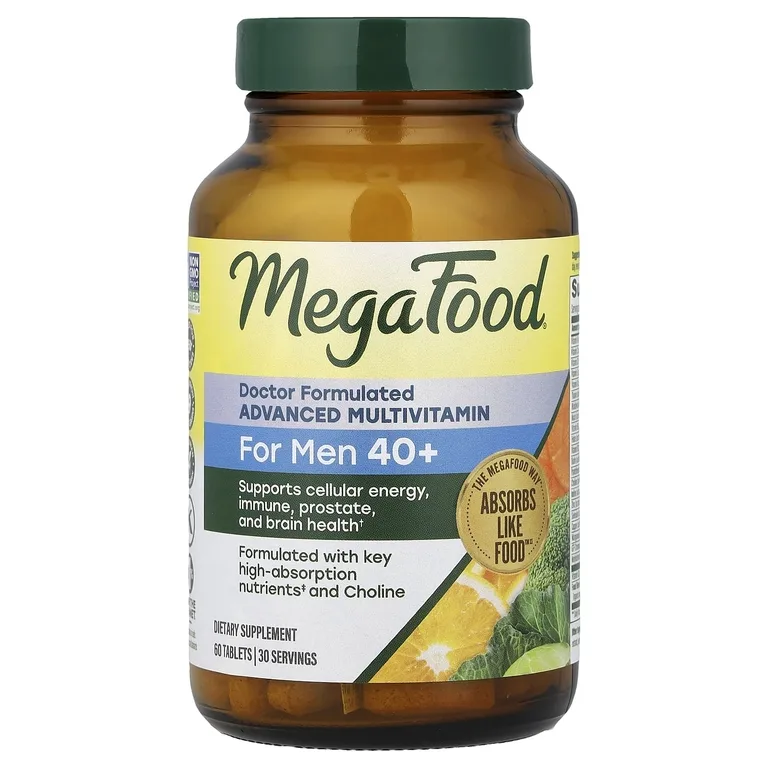 MegaFood, мультивитаминный комплекс для мужчин от 40 лет, 60 таблеток