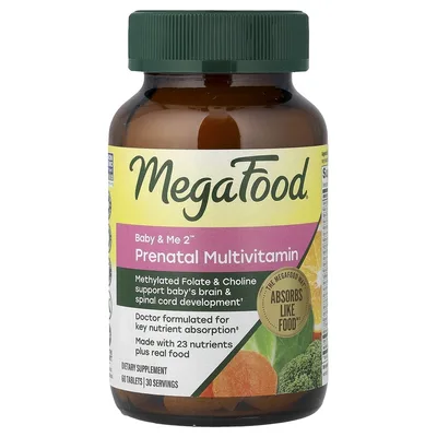 MegaFood, мультивитамины для беременных, 60 таблеток