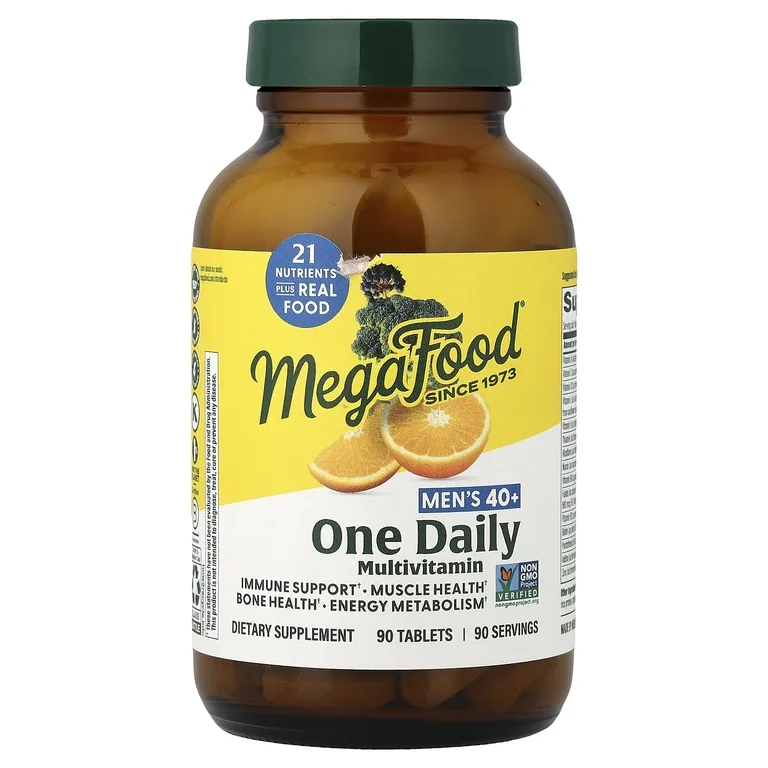 MegaFood, мультивитамины для мужчин старше 40 лет, для приема один раз в день, 90 таблеток