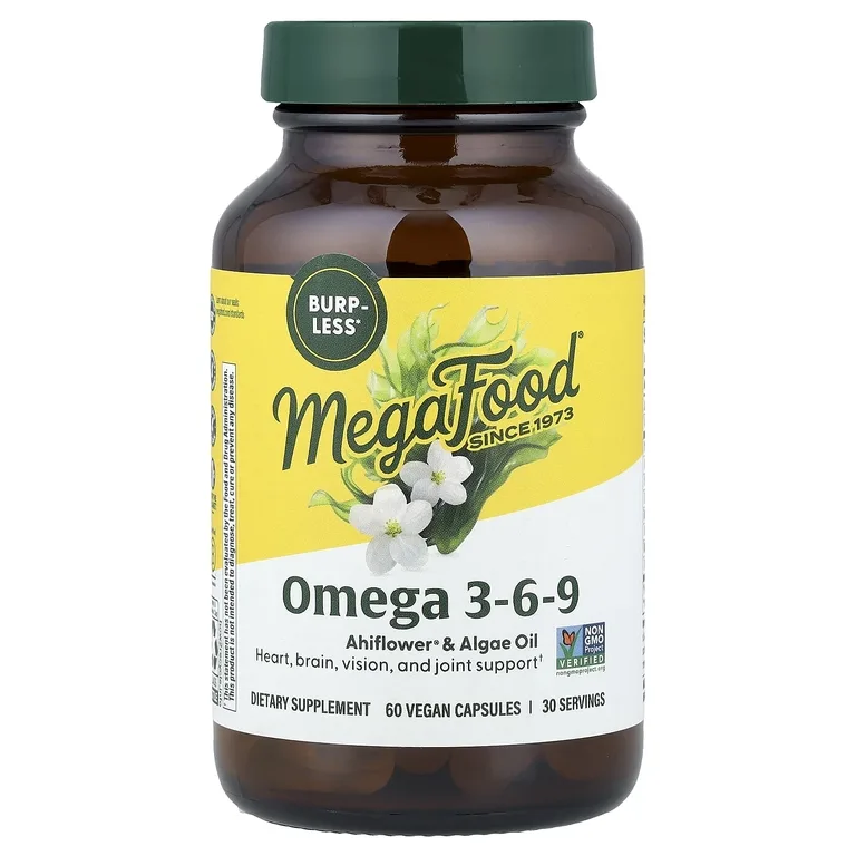 MegaFood, Omega 3-6-9, 60 Vegan Capsules