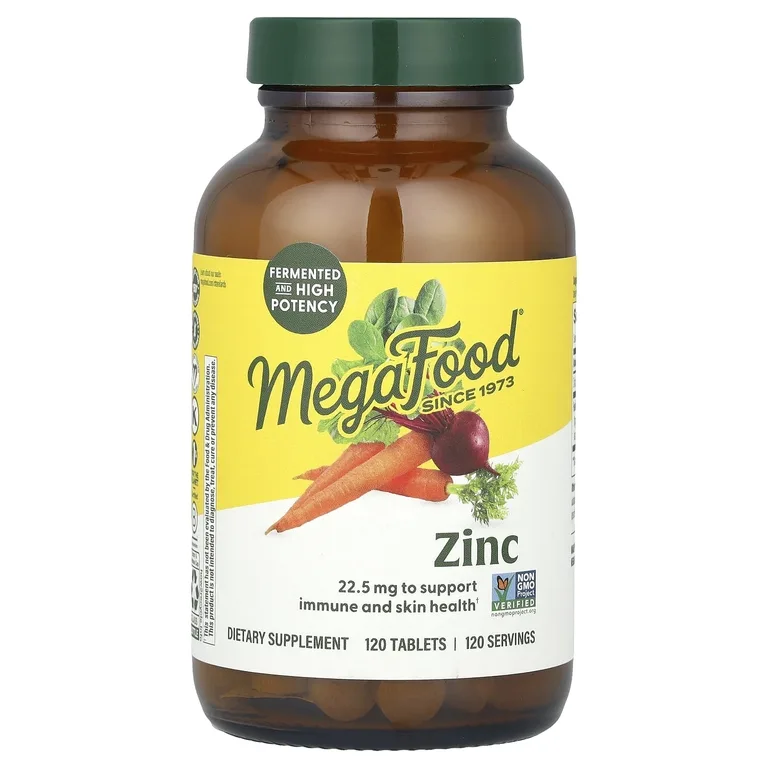 MegaFood, цинк, 22,5 мг, 120 таблеток