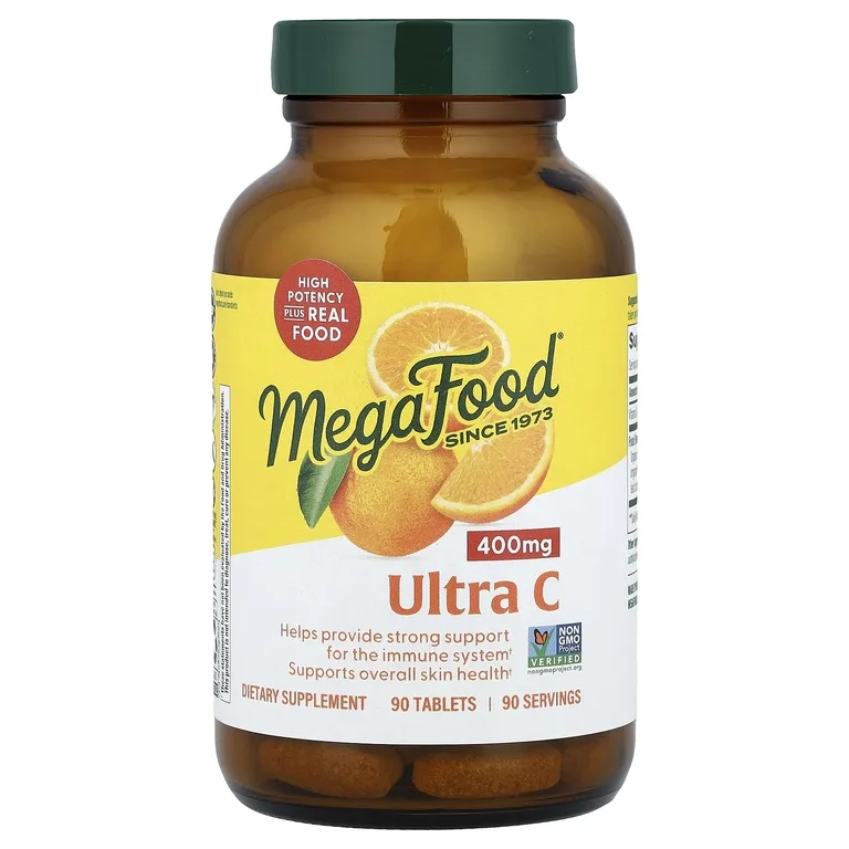MegaFood, Ultra-C, витамин C, 400 мг, 90 таблеток