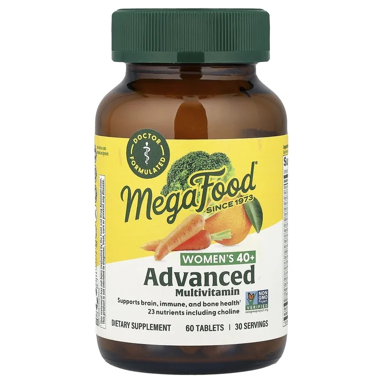 MegaFood, улучшенный мультивитаминный комплекс, для женщин старше 40 лет, 60 таблеток