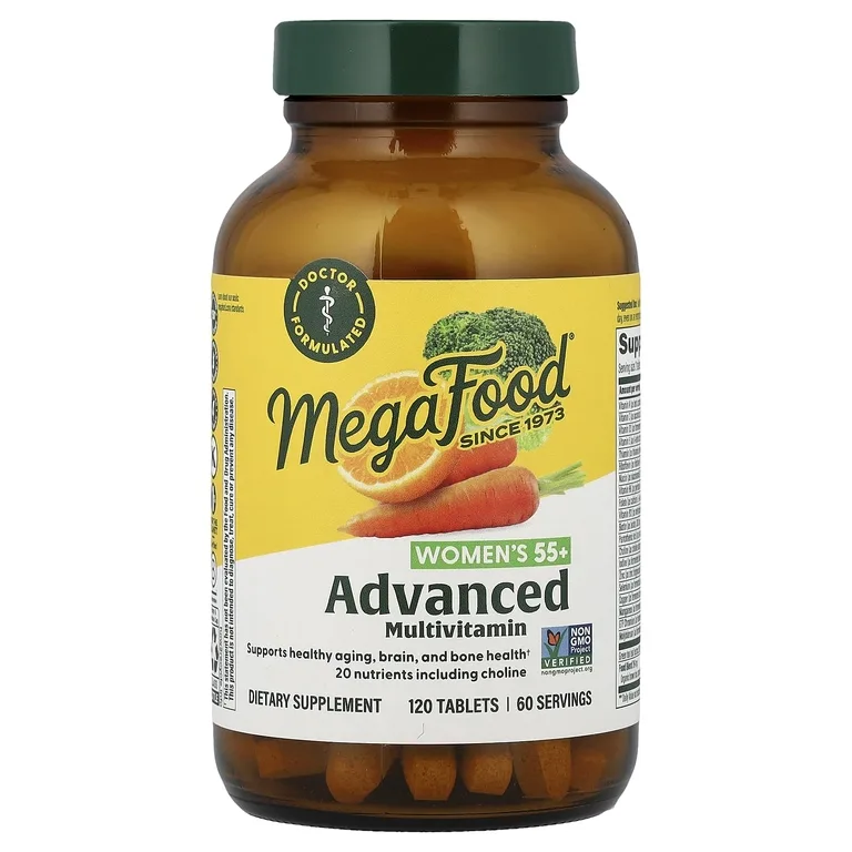 MegaFood, улучшенный мультивитаминный комплекс, для женщин старше 55 лет, 120 таблеток