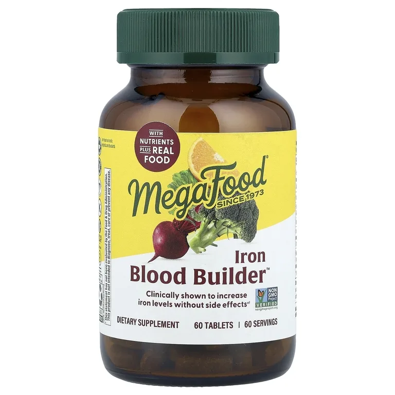 MegaFood, железо, 60 таблеток