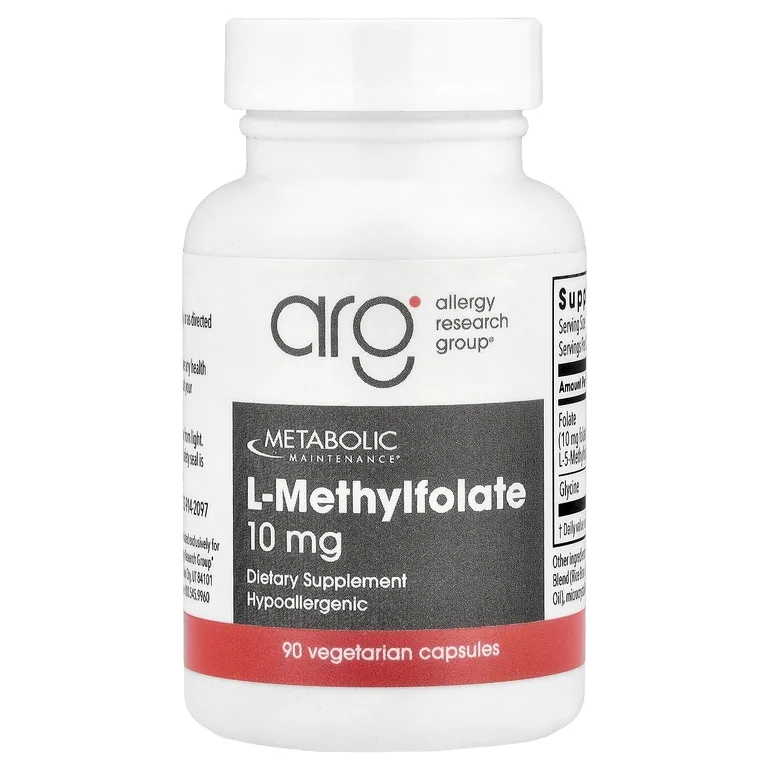Metabolic Maintenance, L-метилфолат, 10 мг, 90 вегетарианских капсул