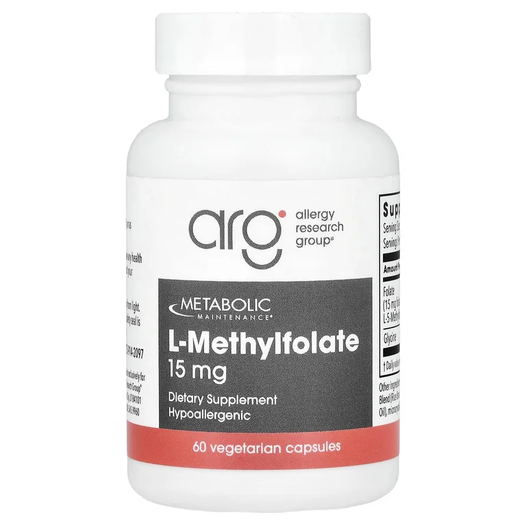 Metabolic Maintenance, L-метилфолат, 15 мг, 60 вегетарианских капсул