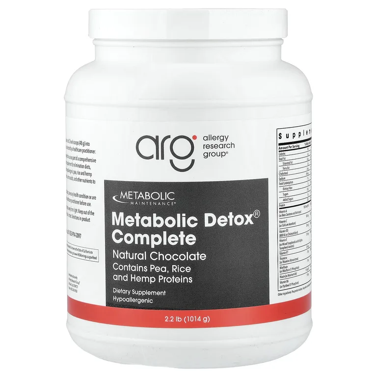 Metabolic Maintenance, Metabolic Detox® Complete, натуральный шоколад, 1014 г (2,2 фунта)