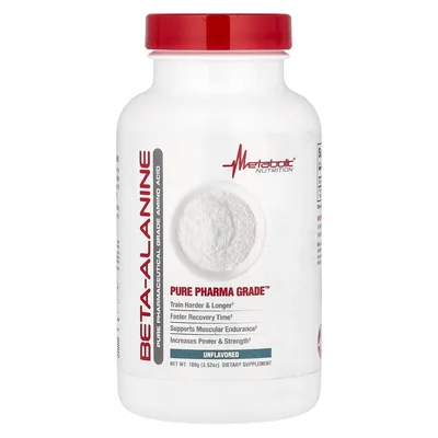 Metabolic Nutrition, Бета-аланин, без добавок, 100 г (3,52 унции)