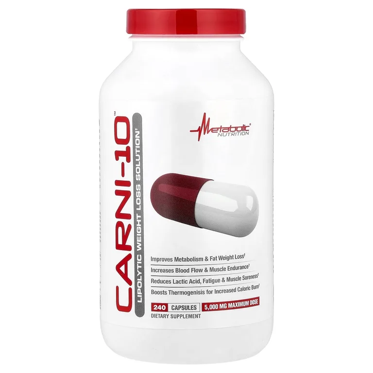 Metabolic Nutrition, Carni-10™, 240 капсул