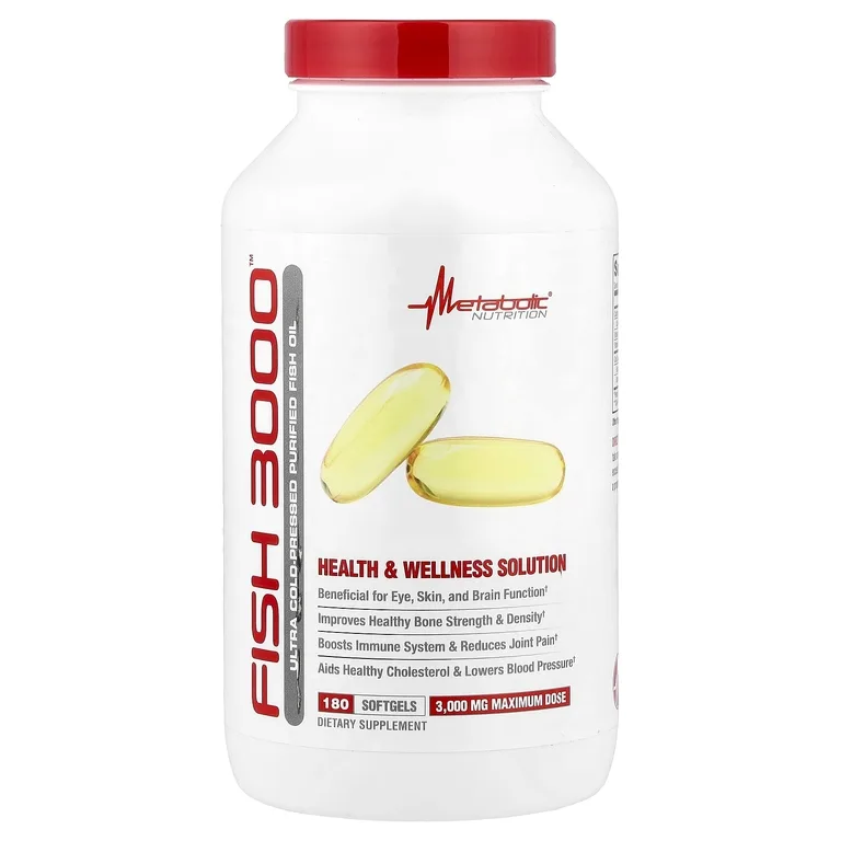 Metabolic Nutrition, Fish 3000™, 180 капсул (1000 мг в 1 капсуле)