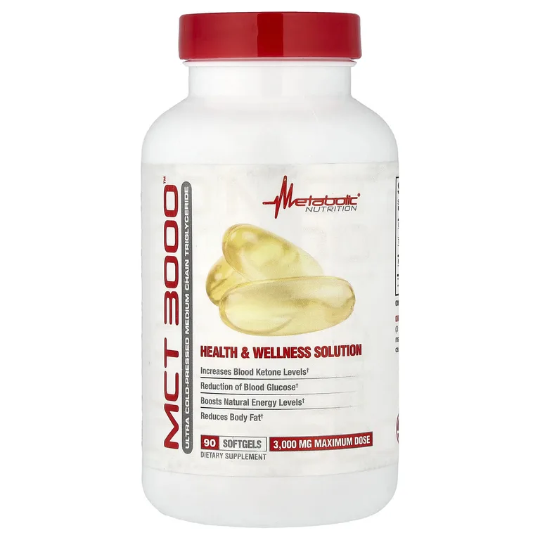 Metabolic Nutrition, MCT 3000™, 90 капсул (1000 мг в 1 капсуле)