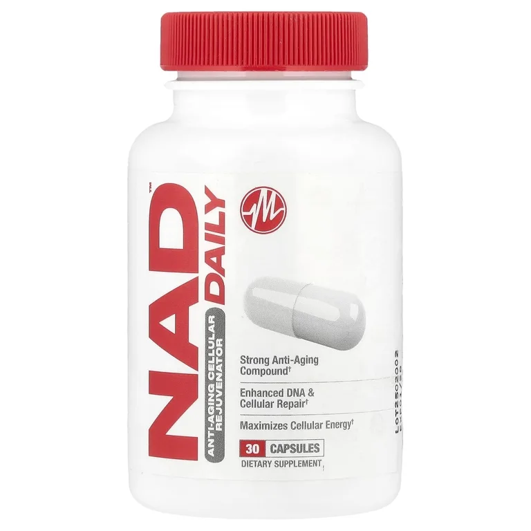 Metabolic Nutrition, NAD DAILY ™, омолаживающее средство на клеточном уровне, 30 капсул