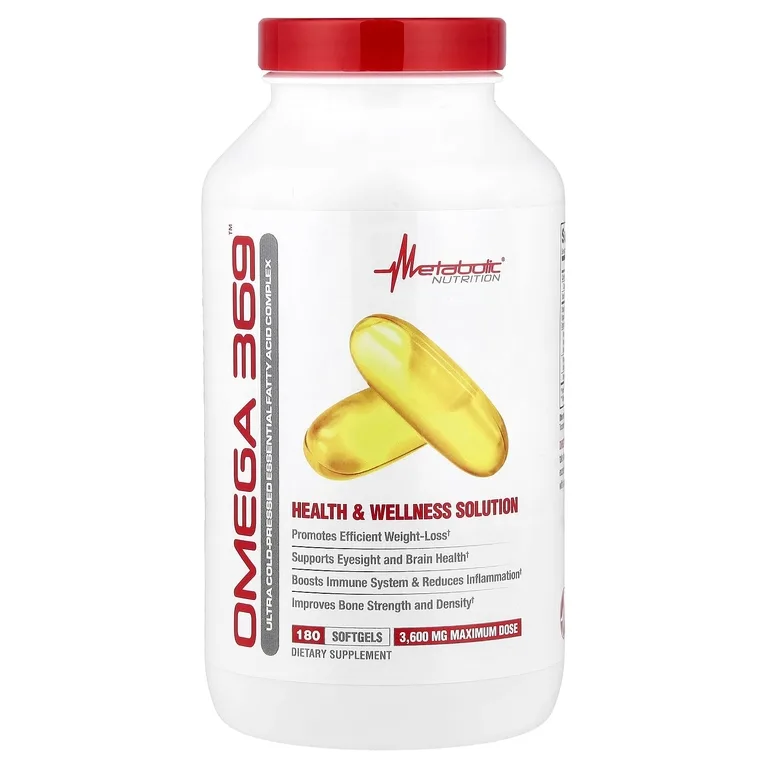 Metabolic Nutrition, Омега-369™, 180 мягких капсул (1200 мг в 1 капсуле)