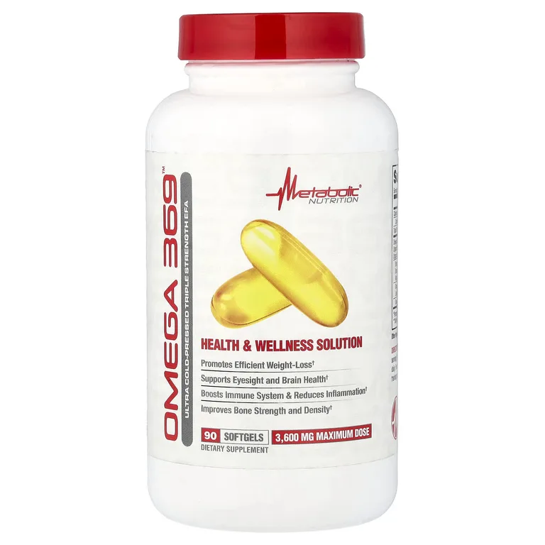 Metabolic Nutrition, Omega 369™, 90 капсул (1200 мг в 1 капсуле)
