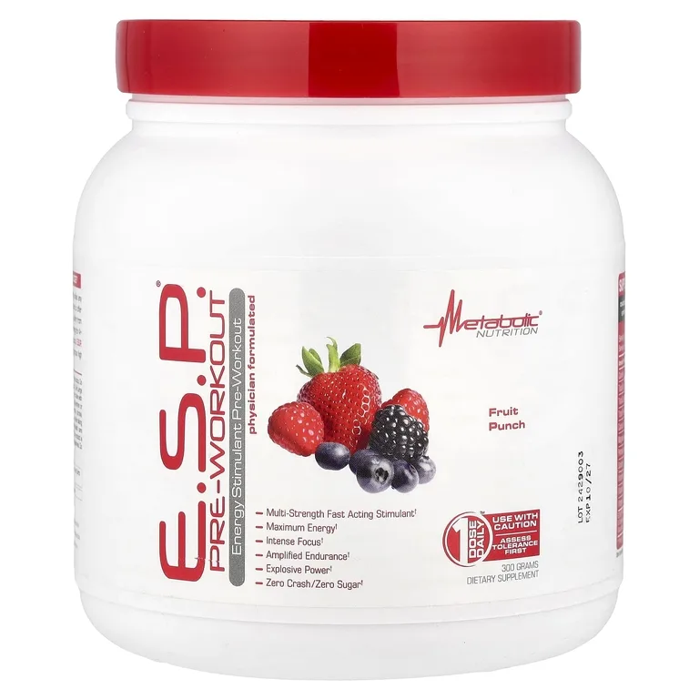 Metabolic Nutrition, предтренировочный комплекс, фруктовый пунш, 300 г