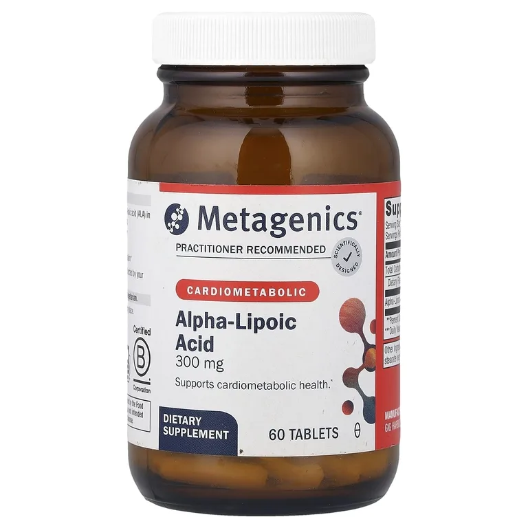 Metagenics, альфа-липоевая кислота, 300 мг, 60 таблеток