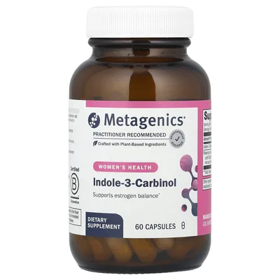 Metagenics, индол-3-карбинол, женское здоровье, 60 капсул
