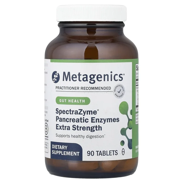 Metagenics, SpectraZyme®, панкреатические ферменты, 90 таблеток