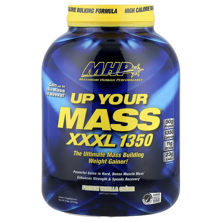 MHP, Up Your Mass®, XXXL 1350, французский ванильный крем, 2728 г (6 фунтов)